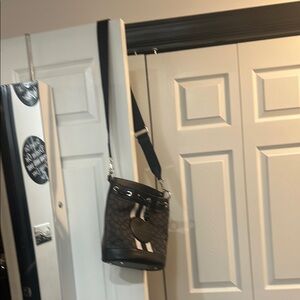 Coach Black and White Crossbody Bag